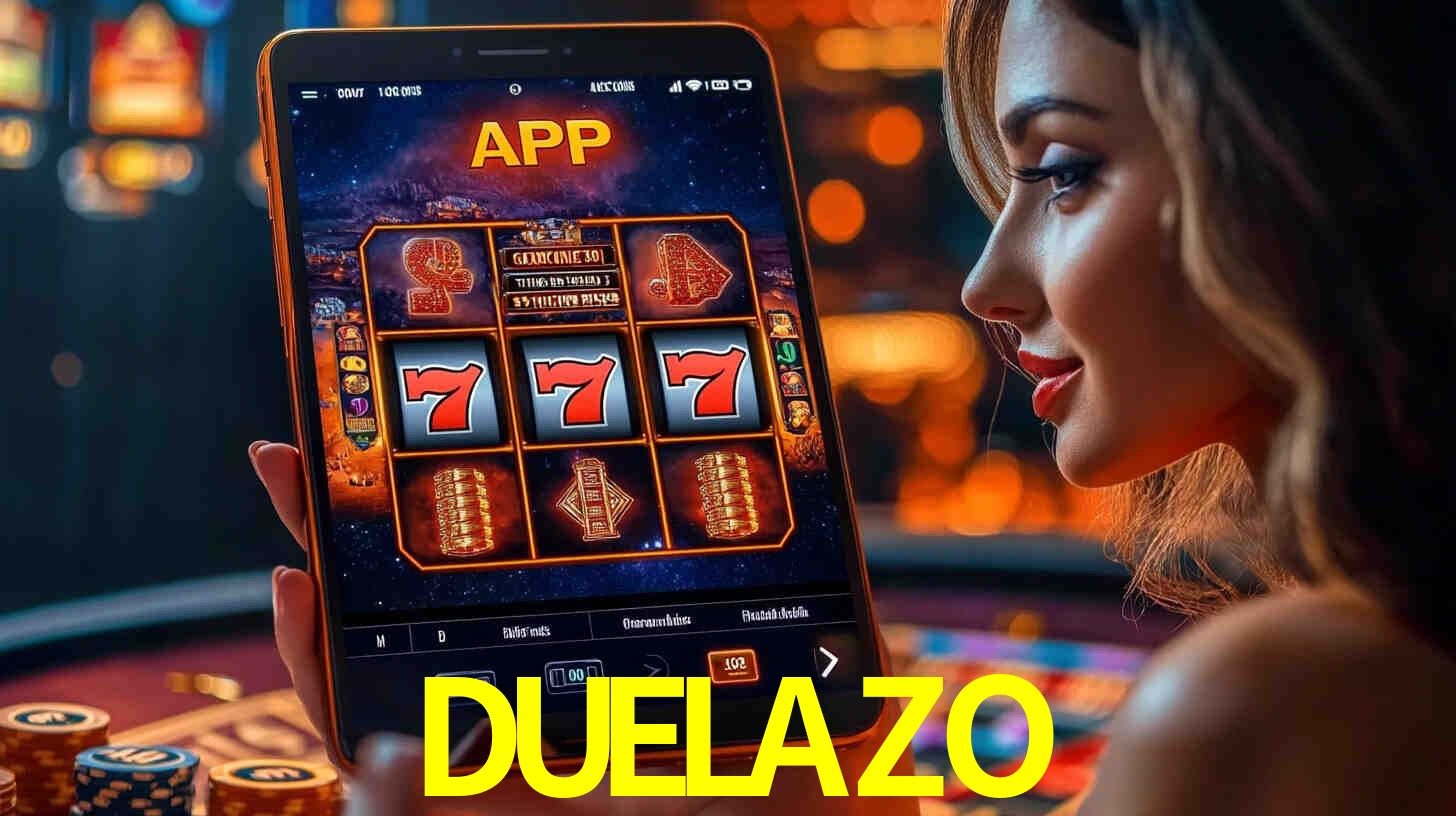 Interfaz de la app móvil DUELAZO en un smartphone moderno